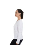 CAMISETA ASICS CORE BASIC LS MANGA LONGA FEMININA - Branco