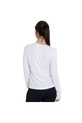 CAMISETA ASICS CORE BASIC LS MANGA LONGA FEMININA - Branco