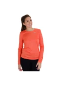 CAMISETA ASICS CORE BASIC LS MANGA LONGA FEMININA - Laranja