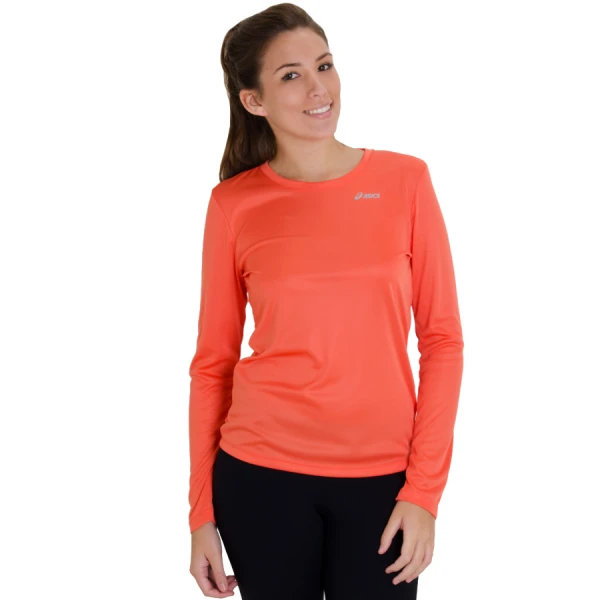 CAMISETA ASICS CORE BASIC LS MANGA LONGA FEMININA - Laranja