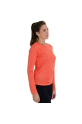 CAMISETA ASICS CORE BASIC LS MANGA LONGA FEMININA - Laranja