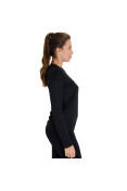 CAMISETA ASICS CORE BASIC LS MANGA LONGA FEMININA - Preto