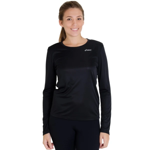 CAMISETA ASICS CORE BASIC LS MANGA LONGA FEMININA - Preto
