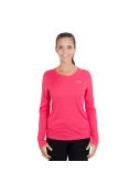 CAMISETA ASICS CORE BASIC LS MANGA LONGA FEMININA - Rosa/prata