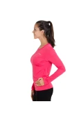 CAMISETA ASICS CORE BASIC LS MANGA LONGA FEMININA - Rosa/prata