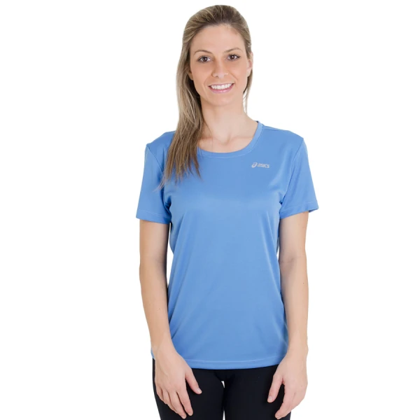 CAMISETA ASICS CORE BASIC SS FEMININA - Azul celeste