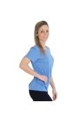 CAMISETA ASICS CORE BASIC SS FEMININA - Azul celeste