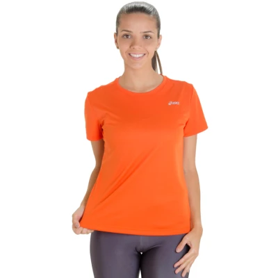 CAMISETA ASICS CORE BASIC SS FEMININA - Laranja