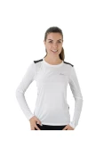 CAMISETA ASICS CORE MESH LS FEMININA - Branco/preto