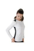 CAMISETA ASICS CORE MESH LS FEMININA - Branco/preto