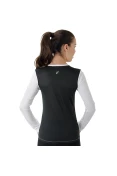 CAMISETA ASICS CORE MESH LS FEMININA - Branco/preto