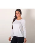CAMISETA ASICS CORE PA LS MANGA LONGA FEMININA - Branco