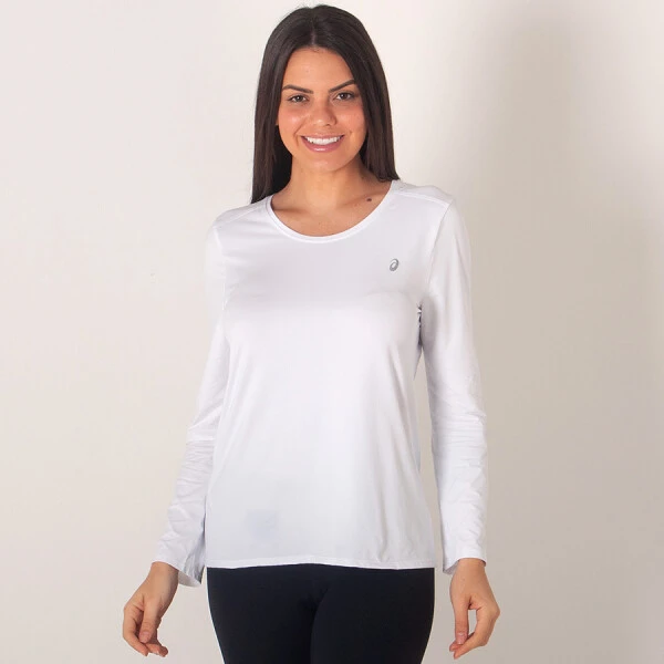 CAMISETA ASICS CORE PA LS MANGA LONGA FEMININA - Branco