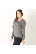 CAMISETA ASICS CORE PA LS MANGA LONGA FEMININA - Grafite