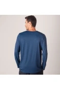 CAMISETA ASICS CORE PA MANGA LONGA MASCULINA - Marinho