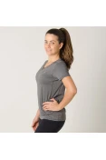 CAMISETA ASICS CORE PA SS TEE FEMININA - Grafite