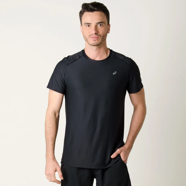 CAMISETA ASICS CORE PA SS TEE MASCULINA - Preto CAMISETA ASICS CORE PA SS TEE MASCULINA - Preto
