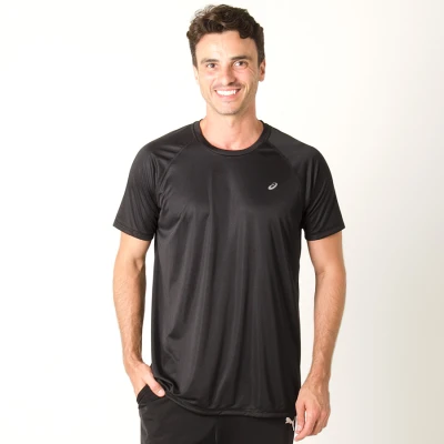 CAMISETA ASICS CORE PES SS TEE MASCULINA - Preto