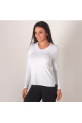 CAMISETA ASICS CORE RUNNING MANGA LONGA FEMININA - Branco