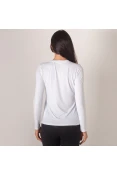 CAMISETA ASICS CORE RUNNING MANGA LONGA FEMININA - Branco