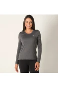 CAMISETA ASICS CORE RUNNING MANGA LONGA FEMININA - Grafite