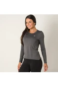 CAMISETA ASICS CORE RUNNING MANGA LONGA FEMININA - Grafite