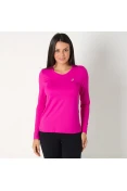 CAMISETA ASICS CORE RUNNING MANGA LONGA FEMININA - Pink