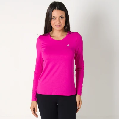 CAMISETA ASICS CORE RUNNING MANGA LONGA FEMININA - Pink