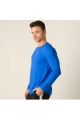 CAMISETA ASICS CORE RUNNING PA MANGA LONGA MASCULINA - Azul