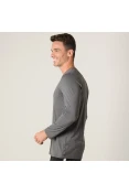 CAMISETA ASICS CORE RUNNING PA MANGA LONGA MASCULINA - Grafite