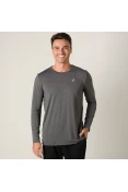 CAMISETA ASICS CORE RUNNING PA MANGA LONGA MASCULINA - Grafite