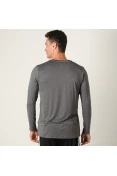 CAMISETA ASICS CORE RUNNING PA MANGA LONGA MASCULINA - Grafite