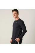 CAMISETA ASICS CORE RUNNING PA MANGA LONGA MASCULINA - Preto
