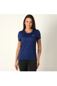 CAMISETA ASICS CORE RUNNING PES SS FEMININA - Marinho