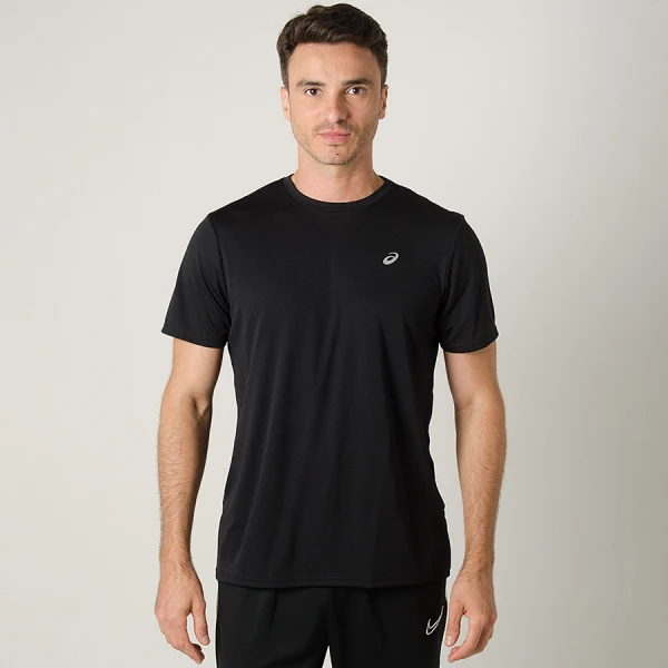 CAMISETA ASICS CORE RUNNING PES SS MASCULINA - Preto