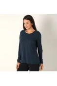 CAMISETA ASICS EXPLORER LS MANGA LONGA FEMININA - Marinho