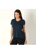 CAMISETA ASICS EXPLORER SS FEMININA - Marinho CAMISETA ASICS EXPLORER SS FEMININA - Marinho
