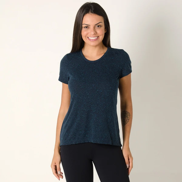 CAMISETA ASICS EXPLORER SS FEMININA - Marinho CAMISETA ASICS EXPLORER SS FEMININA - Marinho