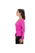 CAMISETA ASICS FAVORITE 2 LS MANGA LONGA FEMININA - Pink/roxo