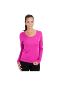 CAMISETA ASICS FAVORITE 2 LS MANGA LONGA FEMININA - Pink/roxo