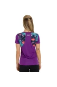 CAMISETA ASICS FAVORITE SS FEMININA - Roxo/verde