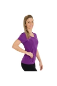 CAMISETA ASICS FAVORITE SS FEMININA - Roxo/verde