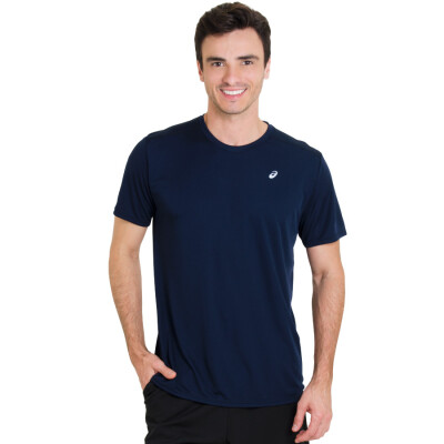 CAMISETA ASICS FAVORITE SS MASCULINA - Marinho CAMISETA ASICS FAVORITE SS MASCULINA - Marinho
