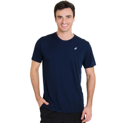 CAMISETA ASICS FAVORITE SS MASCULINA - Marinho CAMISETA ASICS FAVORITE SS MASCULINA - Marinho