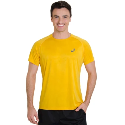 CAMISETA ASICS FUJITRAIL GRAPH SS MASCULINA - Amarelo CAMISETA ASICS FUJITRAIL GRAPH SS MASCULINA - Amarelo