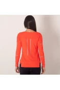CAMISETA ASICS LITESHOW MANGA LONGA FEMININA - Laranja CAMISETA ASICS LITESHOW MANGA LONGA FEMININA - Laranja
