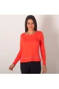 CAMISETA ASICS LITESHOW MANGA LONGA FEMININA - Laranja CAMISETA ASICS LITESHOW MANGA LONGA FEMININA - Laranja