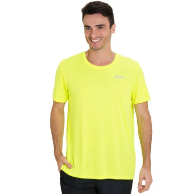 CAMISETA ASICS M CORE BASIC SS MASCULINA - Amarelo