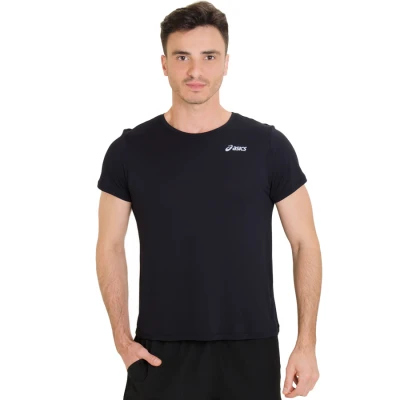 CAMISETA ASICS M PA BASIC SS MASCULINA - Preto CAMISETA ASICS M PA BASIC SS MASCULINA - Preto