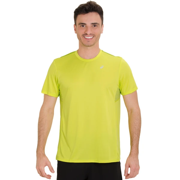 CAMISETA ASICS M PR PRINT SS MASCULINA - Amarelo